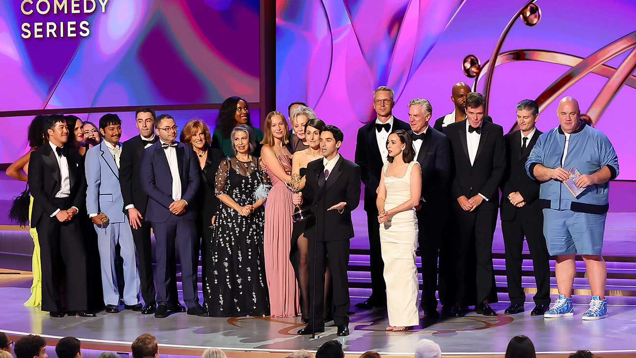 The 'Hacks' cast and crew at the 2024 Emmys. Leon Bennett/WireImage